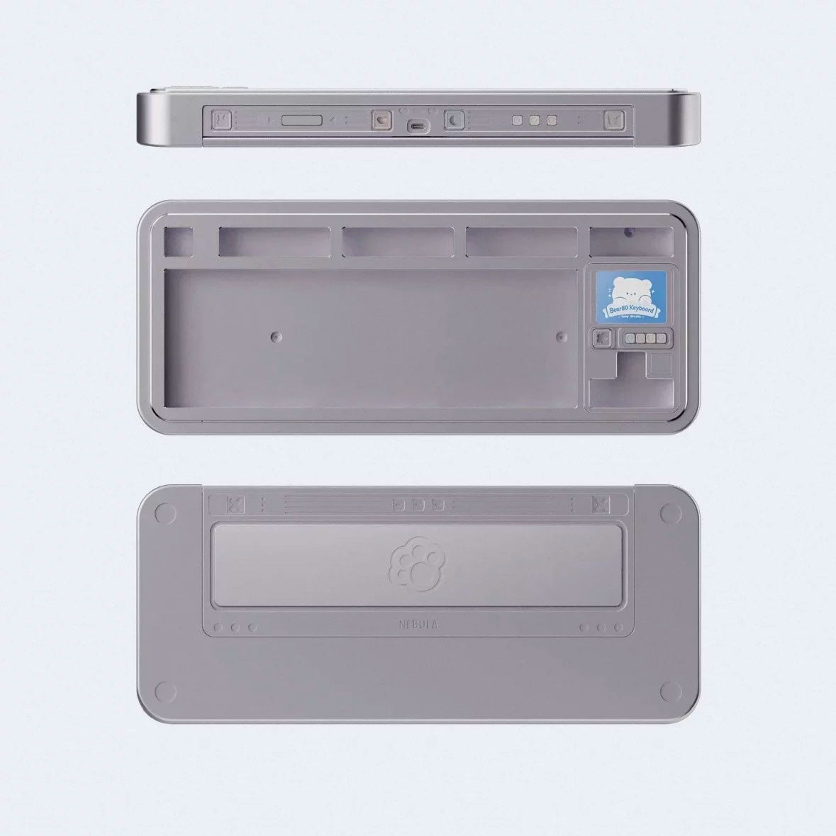 Bear80 Mechanical Keyboard Barebone with LCD Screen