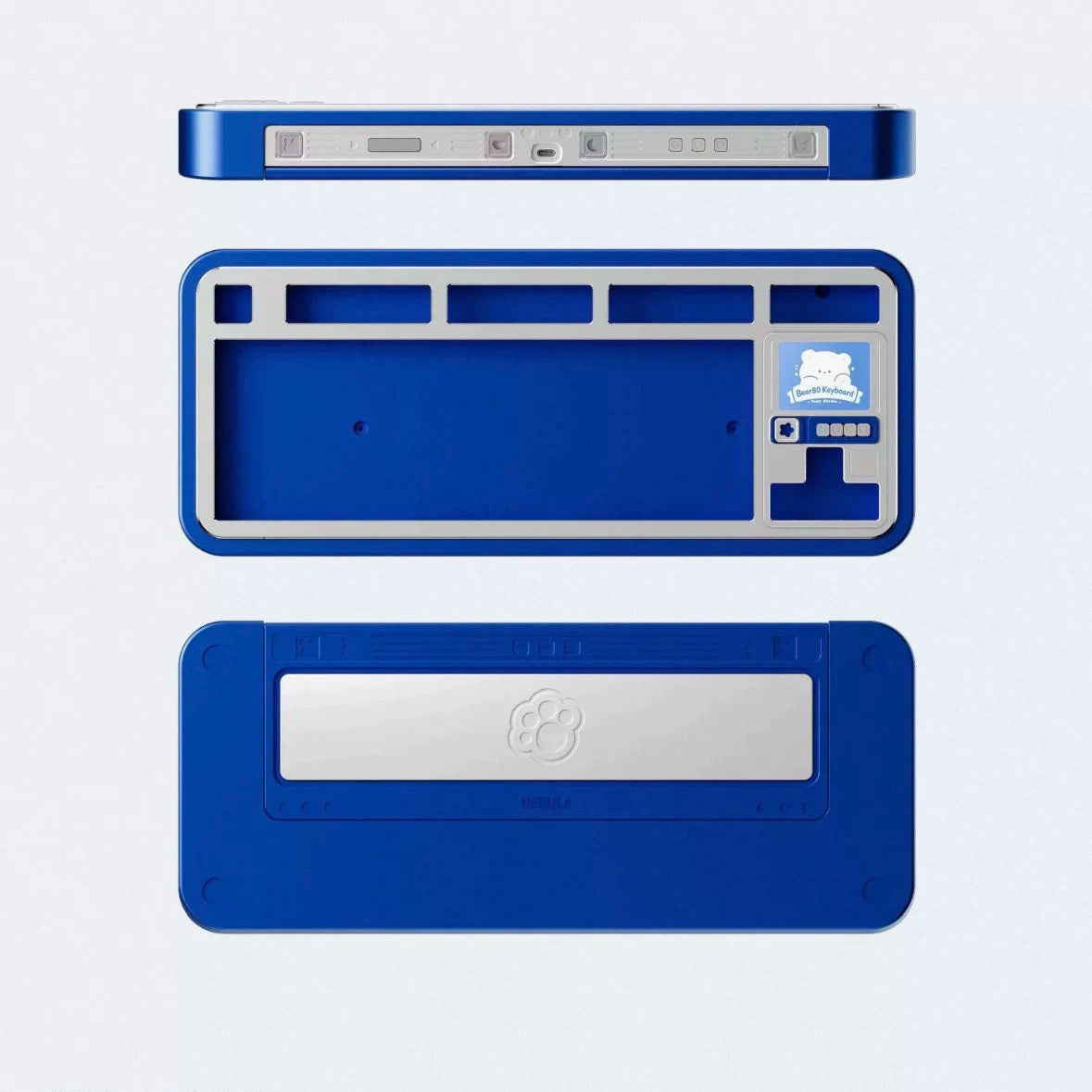 Bear80 Mechanical Keyboard Barebone with LCD Screen