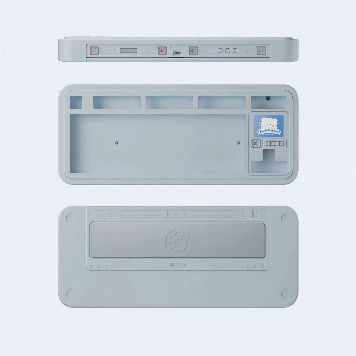 Bear80 Mechanical Keyboard Barebone with LCD Screen
