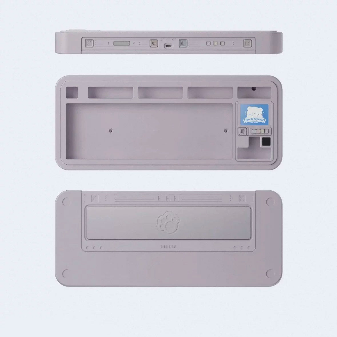 Bear80 Mechanical Keyboard Barebone with LCD Screen
