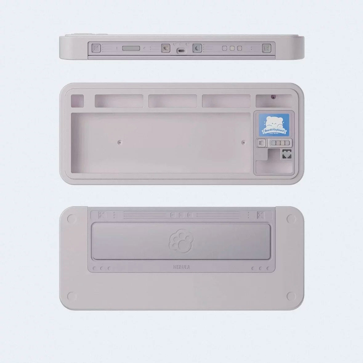 Bear80 Mechanical Keyboard Barebone with LCD Screen