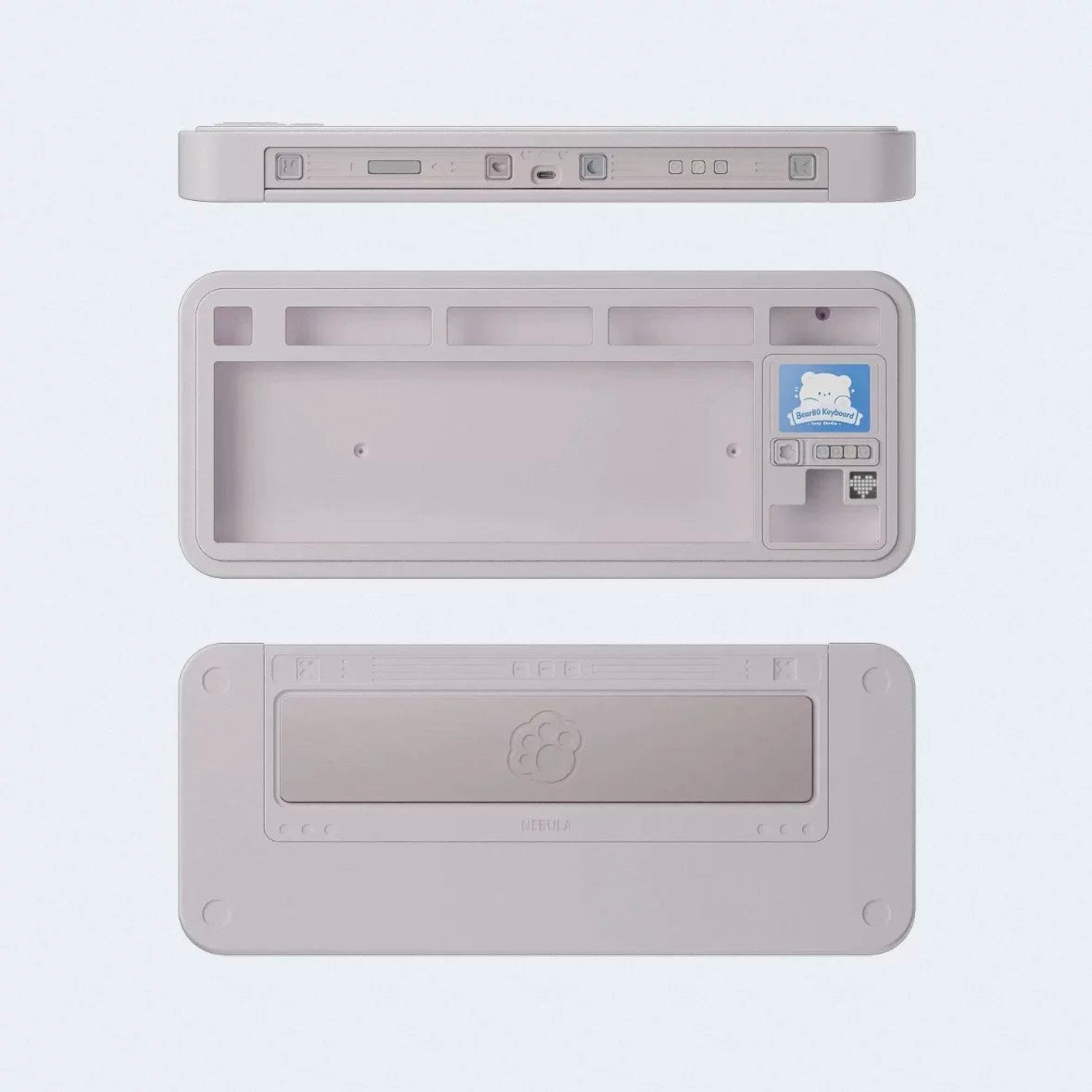 Bear80 Mechanical Keyboard Barebone with LCD Screen