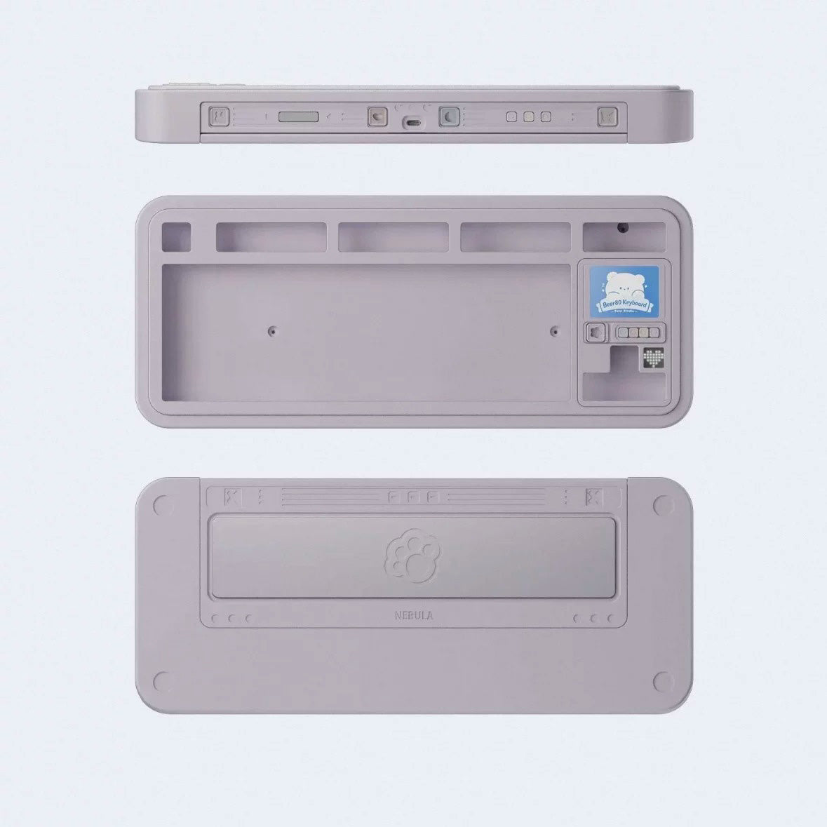 Bear80 Mechanical Keyboard Barebone with LCD Screen