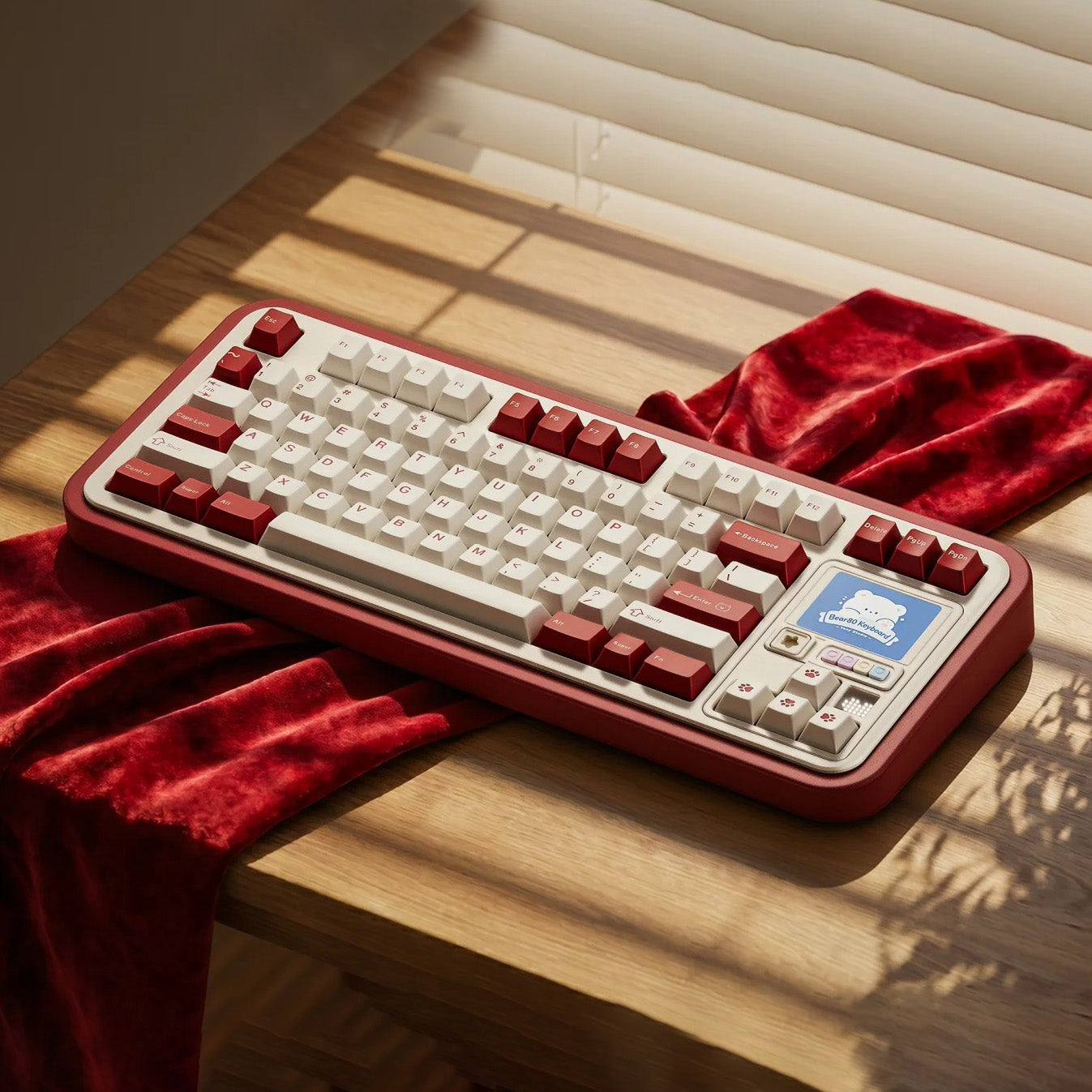 Bear80 Mechanical Keyboard Barebone with LCD Screen
