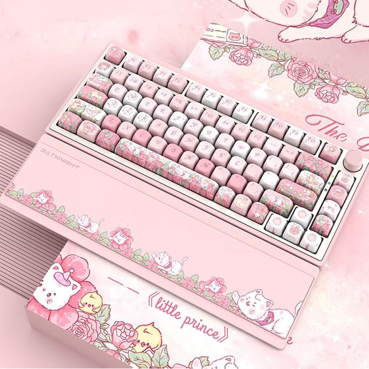 BK75 Custom Mechanical Keyboard - Pink