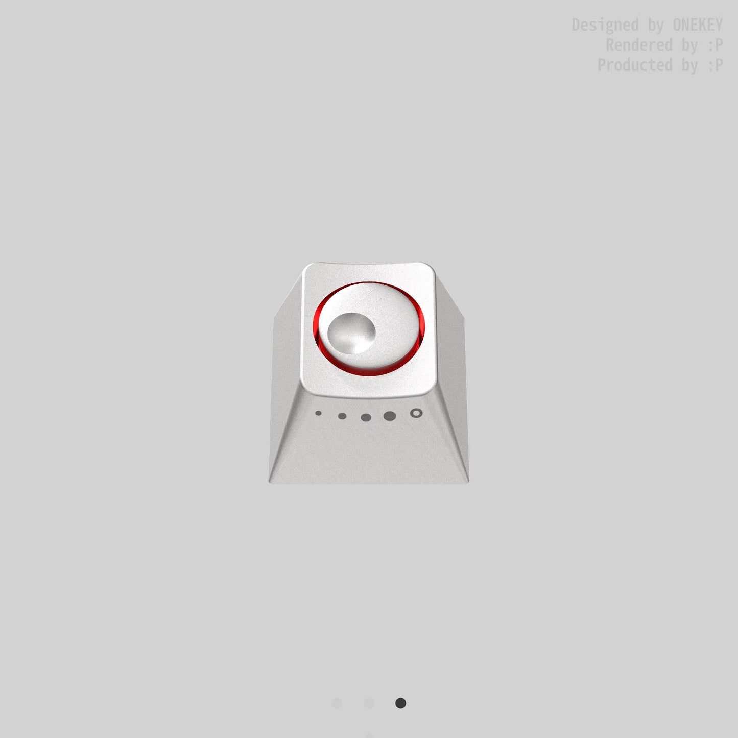 BKRE-R Fidget Spinner Metallic Keycap