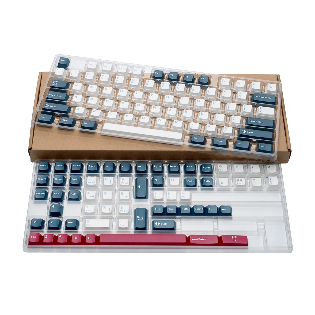 Blue Fire Keycap Set, Cherry Profile, Double Shot PBT – Nouvolo