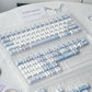 Blue Island Cute Keycap Set, Cherry Profile, Dye Sub PBT + PC Key cap