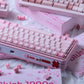 80Retros Blush 1990s Pink Keycap Set, Cherry Profile, PBT Key Cap Set