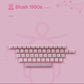 80Retros Blush 1990s Pink Keycap Set, Cherry Profile, PBT Key Cap Set