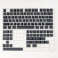 Black on Black Keycap Set, Cherry Profile, Double Shot ABS