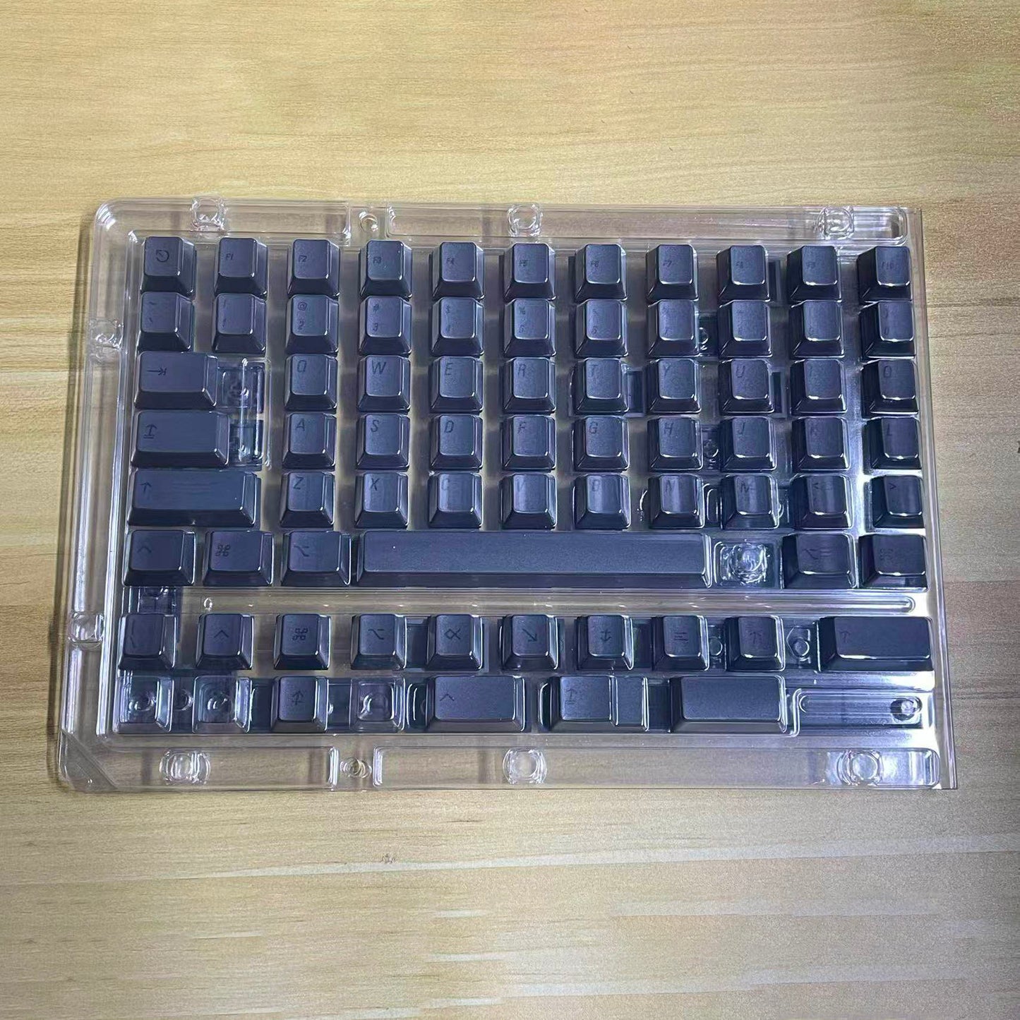 Black on Black Win/Mac Keycap Set, Cherry Profile, Dye Sub PBT