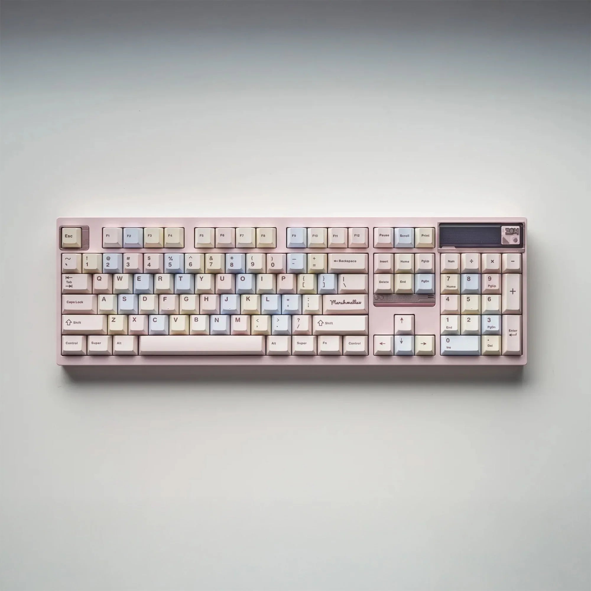 QK x ONEKEY Bubble Tea Marshmallow Keycap Set, Cherry Profile, Dye