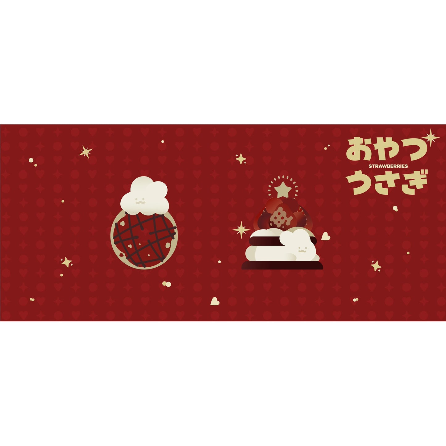 Bunny Berry Cute Keycap Set, Cherry Profile, Dye Sub PBT + PC Transparent Key Caps