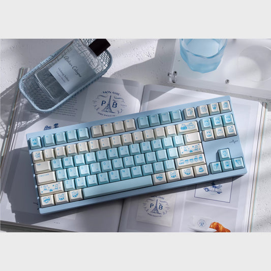 Bunny Holiday Cute Keycap Set, Cherry Profile, Dye Sub PBT Key Cap