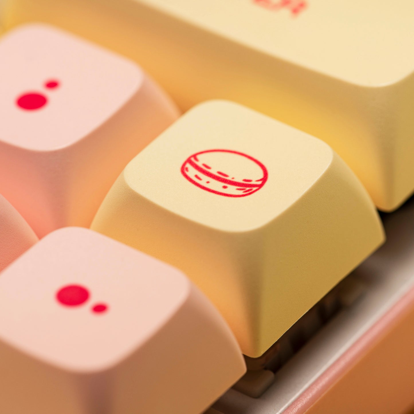 Macaron Keycap Set, XDA Profile, PBT Dye Sub Key Cap