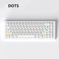 GMK Dots R1 Keycap Set, Cherry Profile, Dye Sub PBT Key Cap