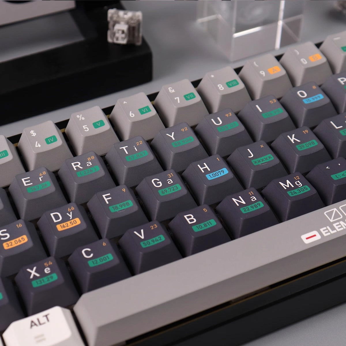 Chemical Elements Keycap Set, Cherry Profile, Dye Sub PBT Key Cap