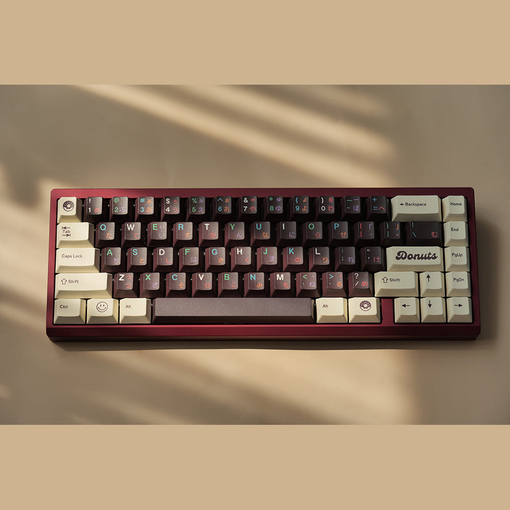 DMK Chocolate Donut Keycap Set, Cherry Profile, PBT Dye Sub Key Cap