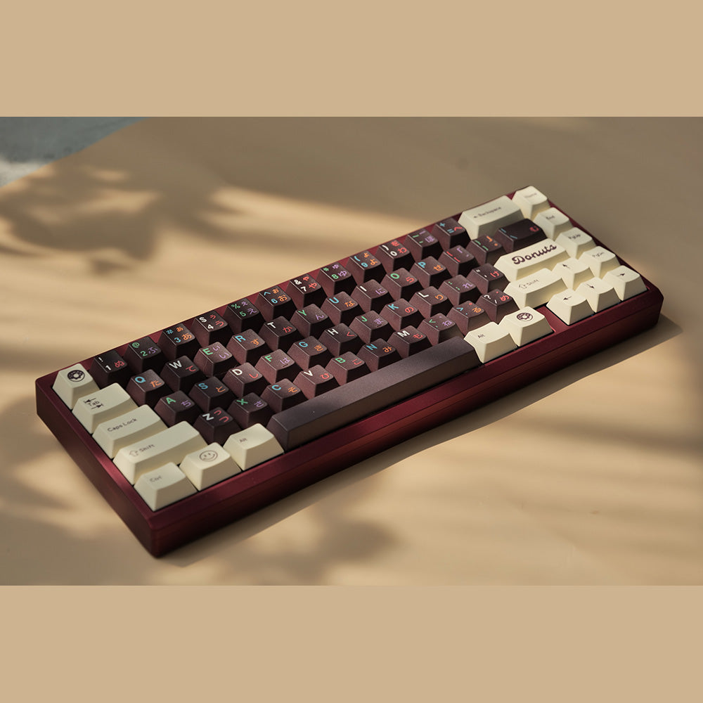 DMK Chocolate Donut Keycap Set, Cherry Profile, PBT Dye Sub Key Cap