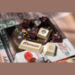 DMK Chocolate Donut Keycap Set, Cherry Profile, PBT Dye Sub Key Cap