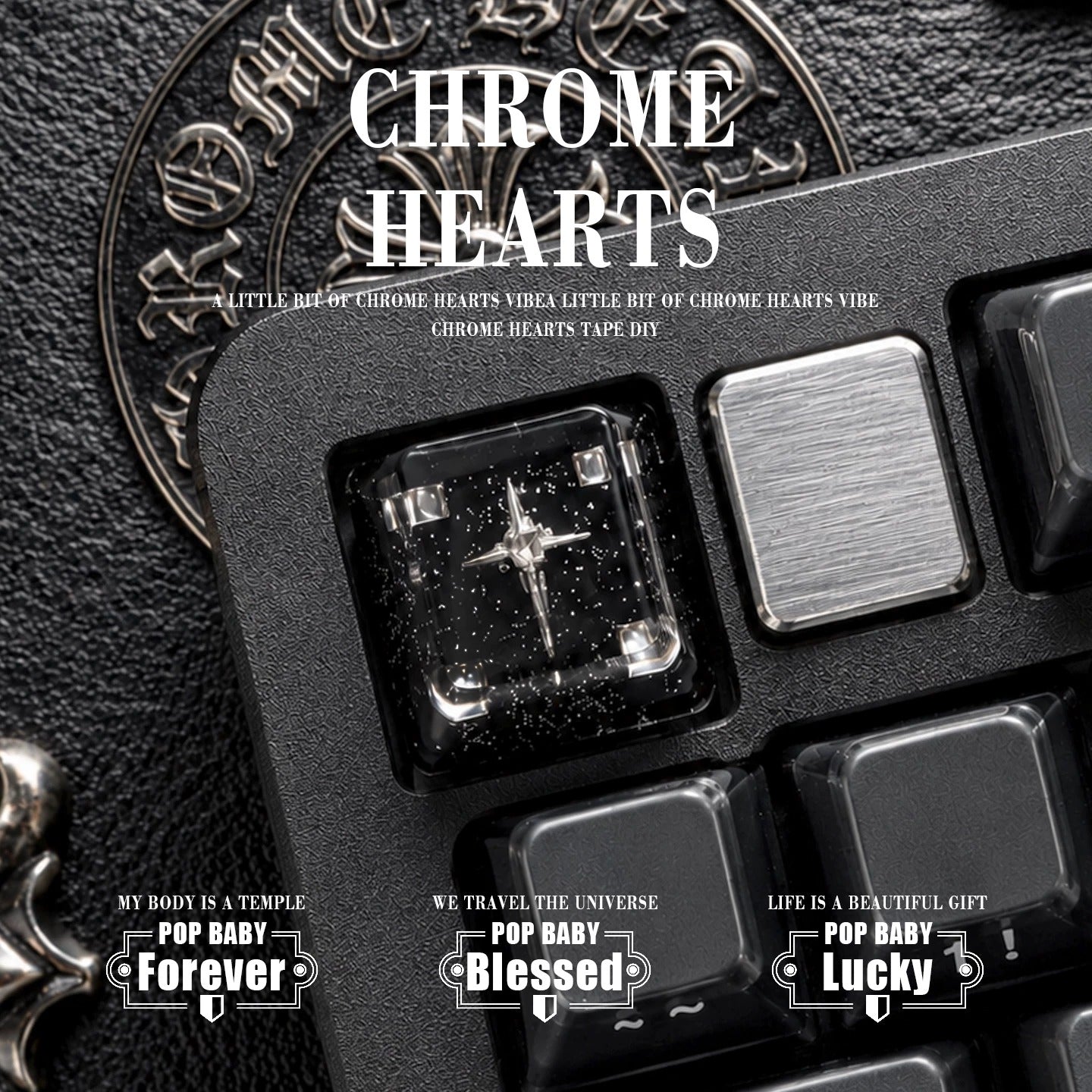 Chrome Hearts Style Cute Artisan Keycap