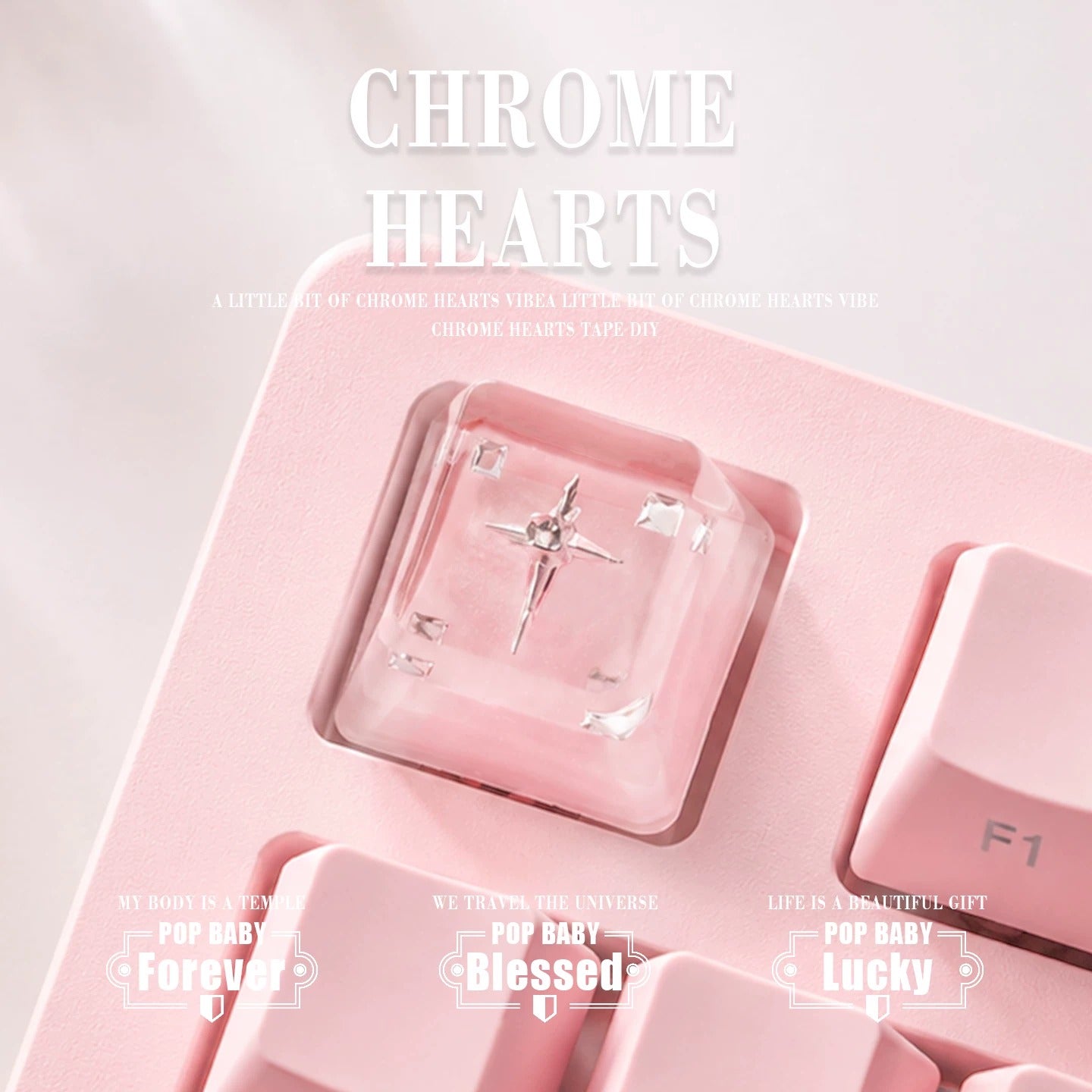 Chrome Hearts Style Cute Artisan Keycap