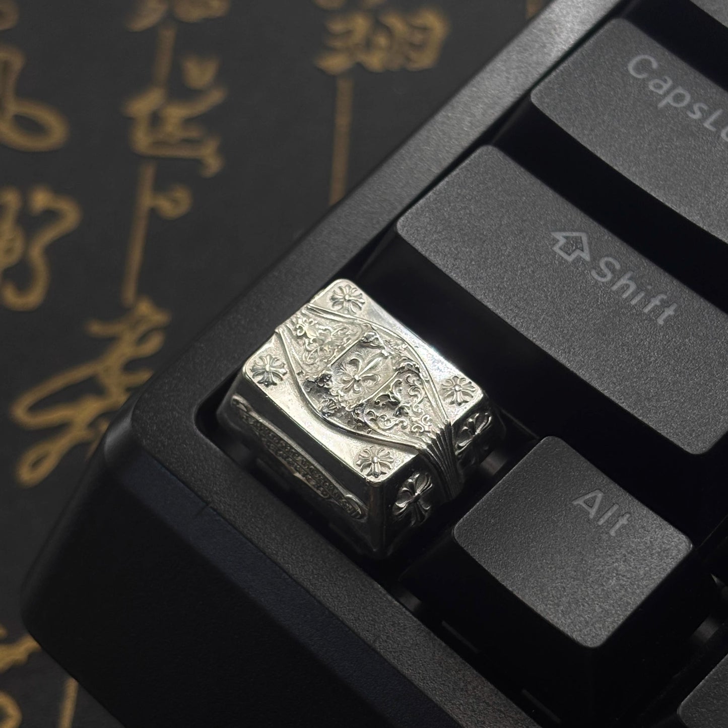 Chrome Hearts Style Genuine Silver Keycap