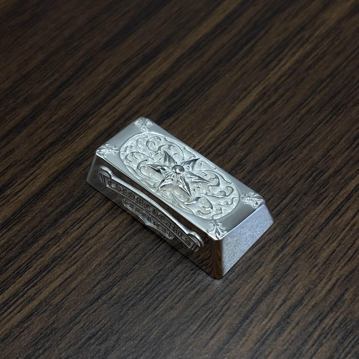 Chrome Hearts Style Genuine Silver Keycap