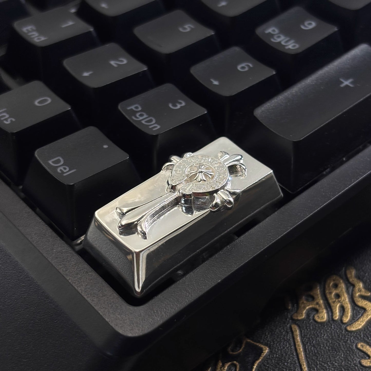 Chrome Hearts Style Genuine Silver Keycap