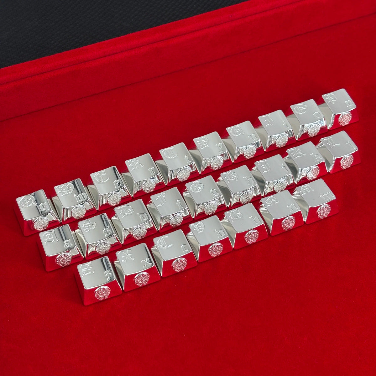 Chrome Hearts Style Silver Plated Artisan Keycap