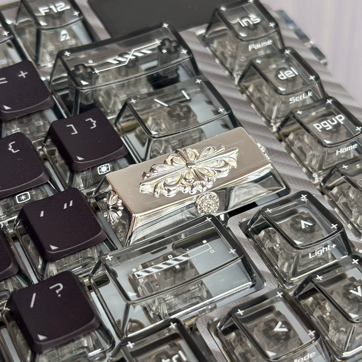 Chrome Hearts Style Silver Plated Artisan Keycap