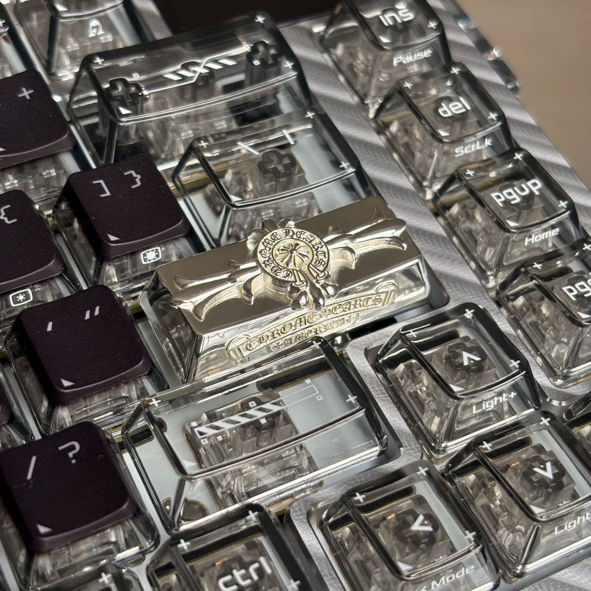Chrome Hearts Style Silver Plated Artisan Keycap