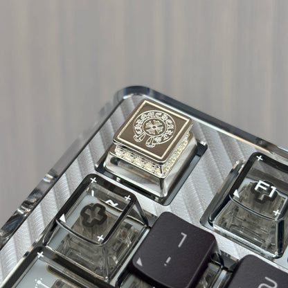 Chrome Hearts Style Silver Plated Artisan Keycap