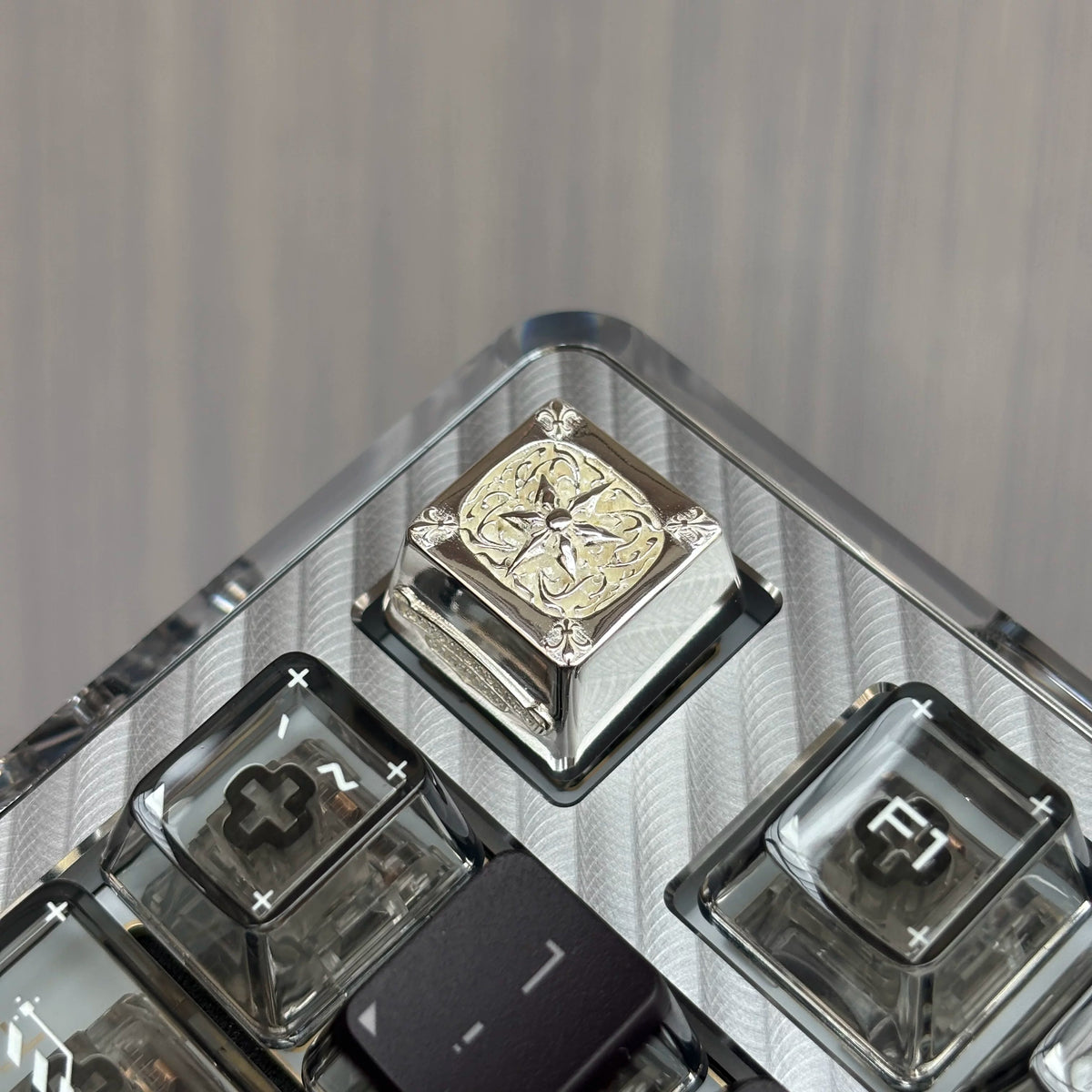 Chrome Hearts Style Silver Plated Artisan Keycap