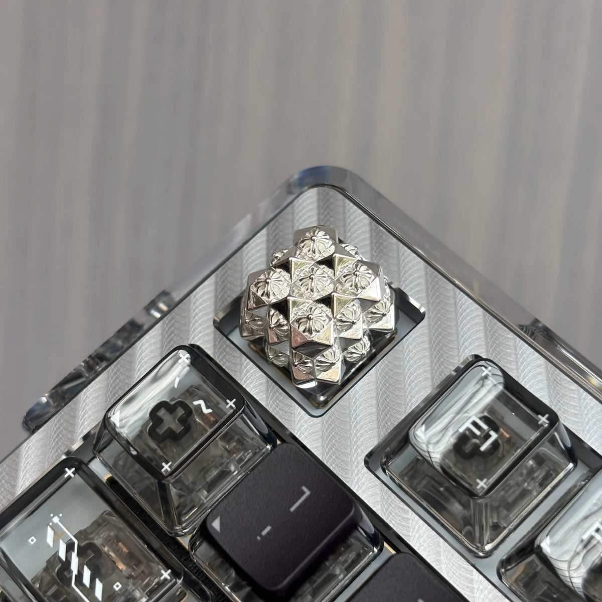 Chrome Hearts Style Silver Plated Artisan Keycap