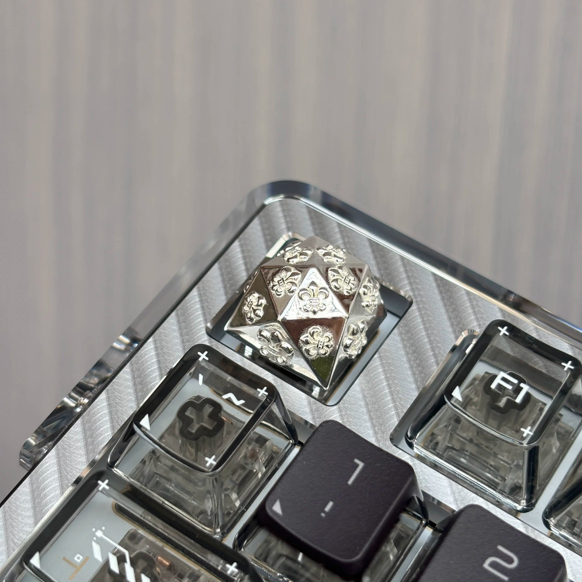 Chrome Hearts Style Silver Plated Artisan Keycap