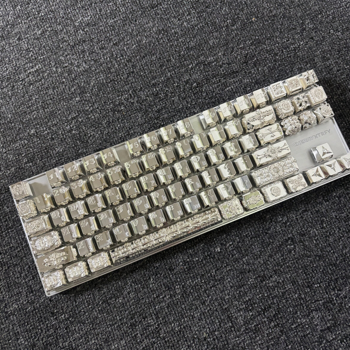 Chrome Hearts Style Silver Plated Artisan Keycap