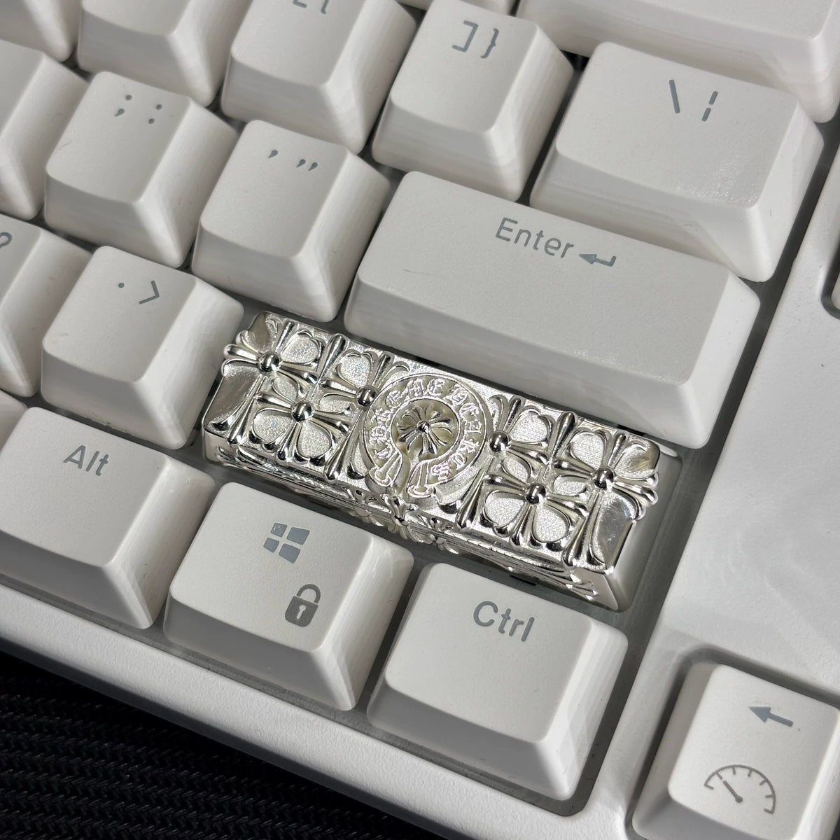 Chrome Hearts Style Silver Plated Artisan Keycap