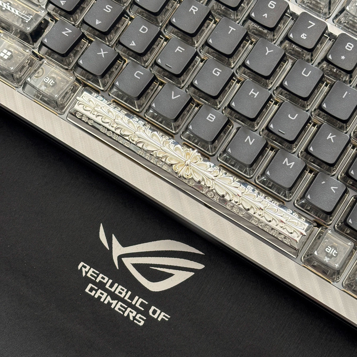 Chrome Hearts Style Silver Plated Artisan Keycap