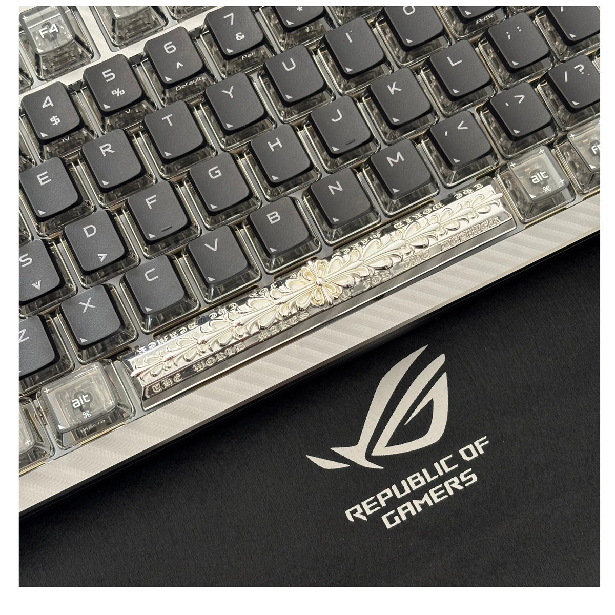 Chrome Hearts Style Silver Plated Artisan Keycap