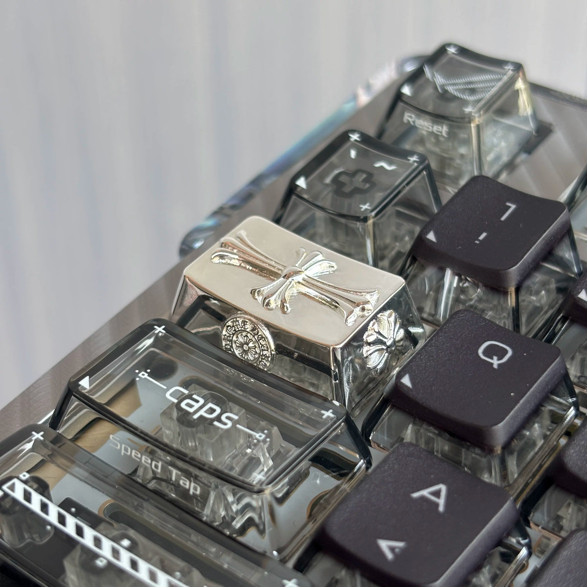 Chrome Hearts Style Silver Plated Artisan Keycap