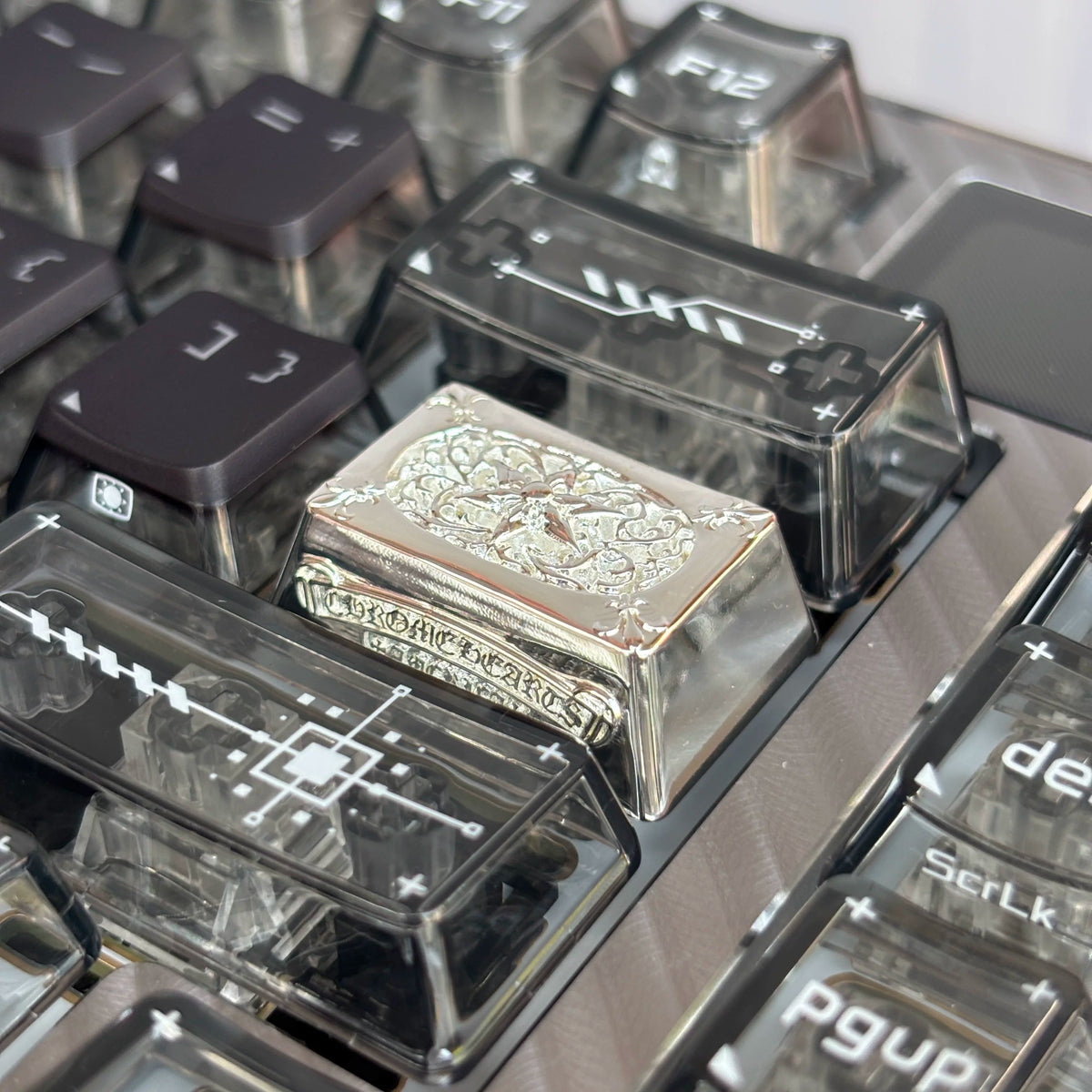 Chrome Hearts Style Silver Plated Artisan Keycap