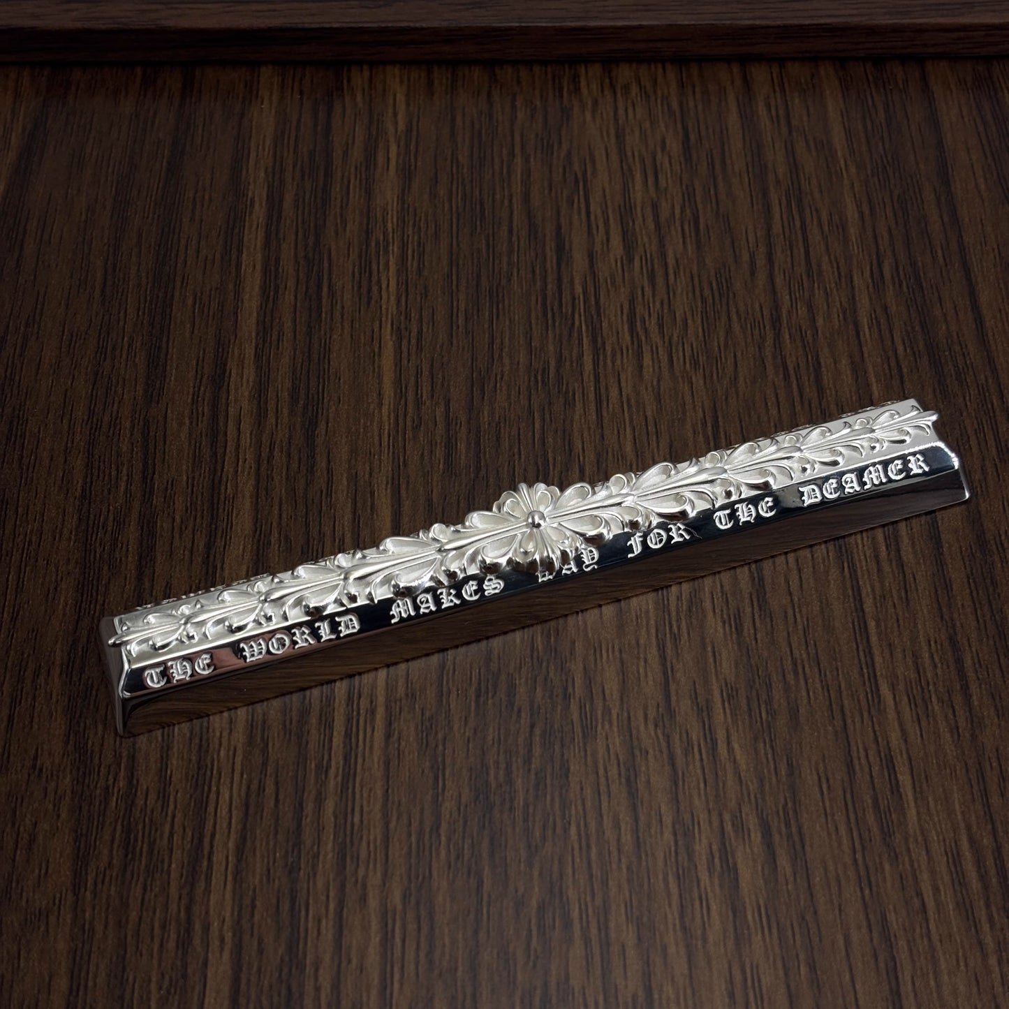 Chrome Hearts Style Genuine Silver Keycap