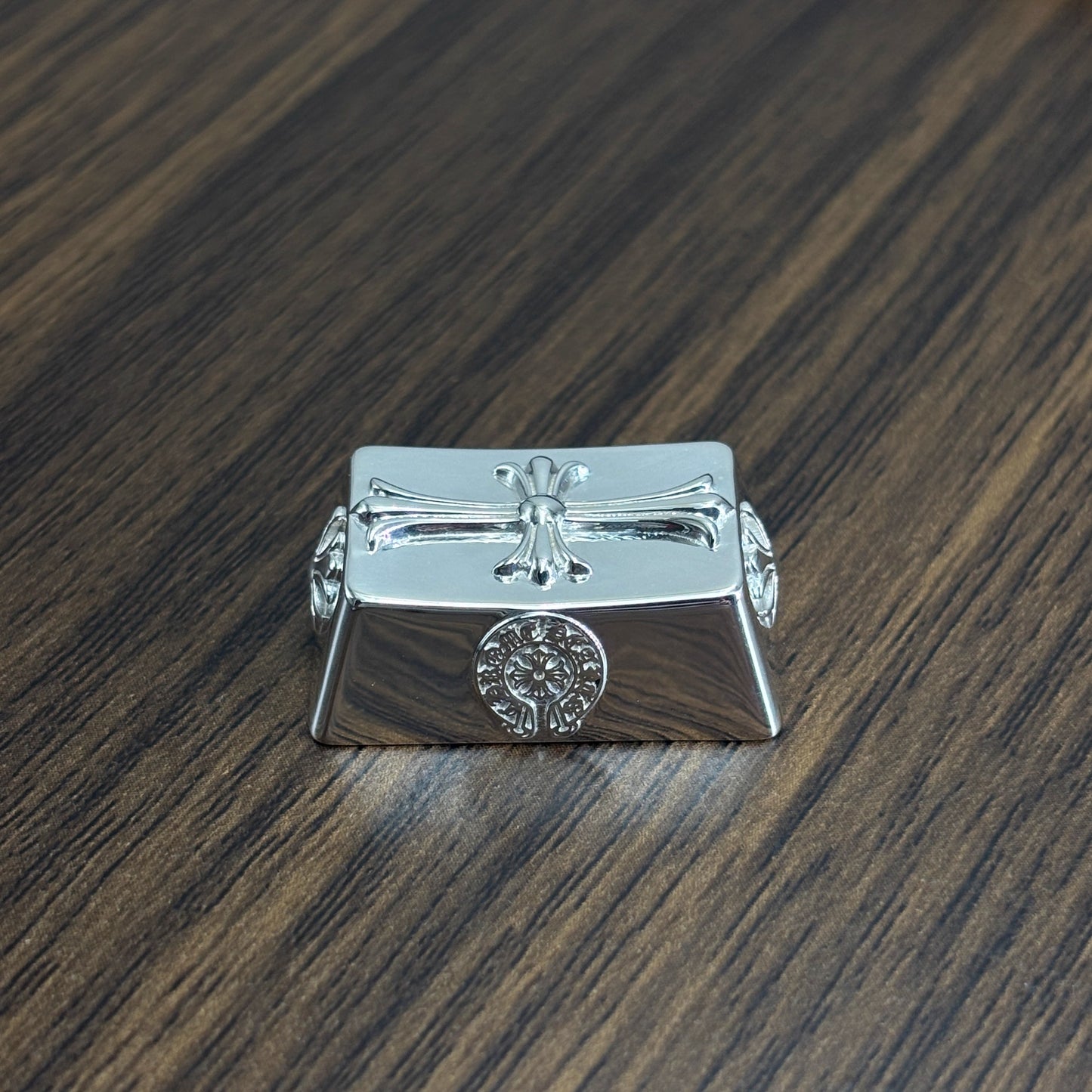 Chrome Hearts Style Genuine Silver Keycap