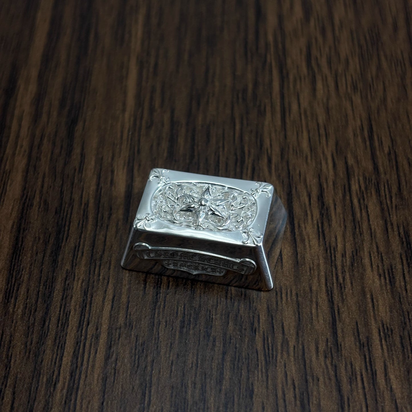 Chrome Hearts Style Genuine Silver Keycap