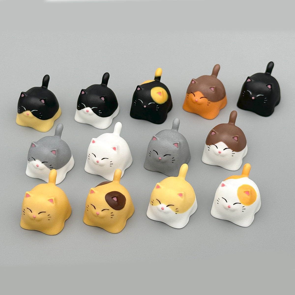 Cute Chubby Meow Cat Artisan Keycap