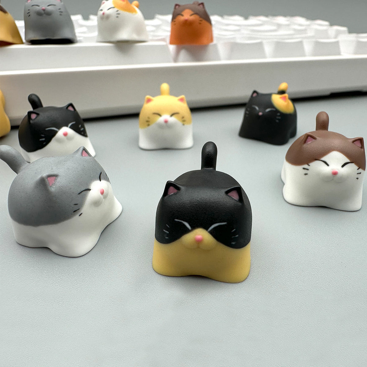 Cute Chubby Meow Cat Artisan Keycap – Nouvolo