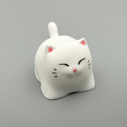 Cute Chubby Meow Cat Artisan Keycap