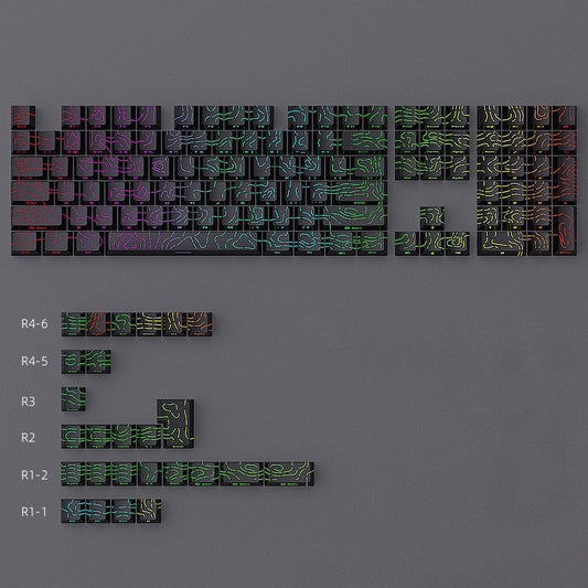 Contour Shine Through Keycap Set, Cherry Profile, Double Shot PBT Key Cap